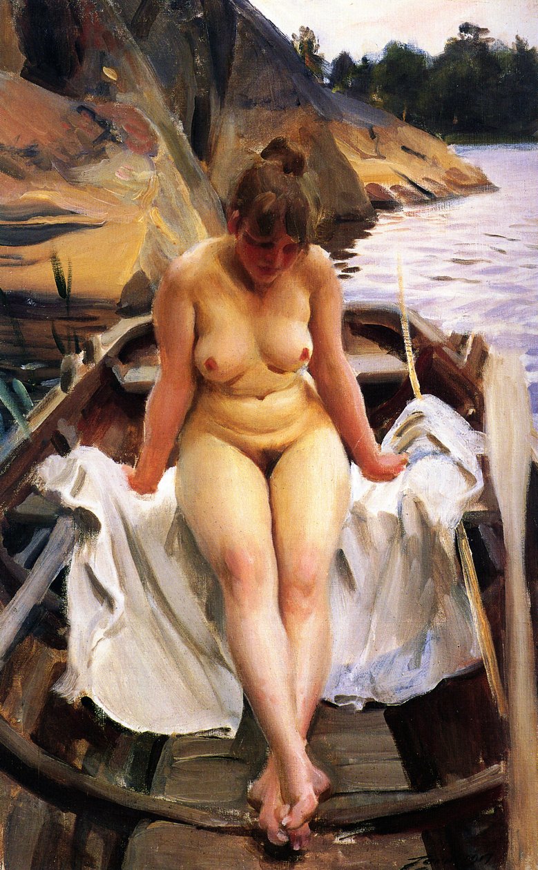 In Werners Evezős csónak alkotó: Anders Leonard Zorn