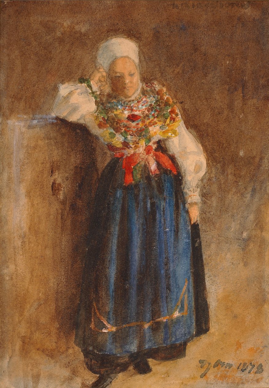 Domb népviseletben alkotó: Anders Leonard Zorn