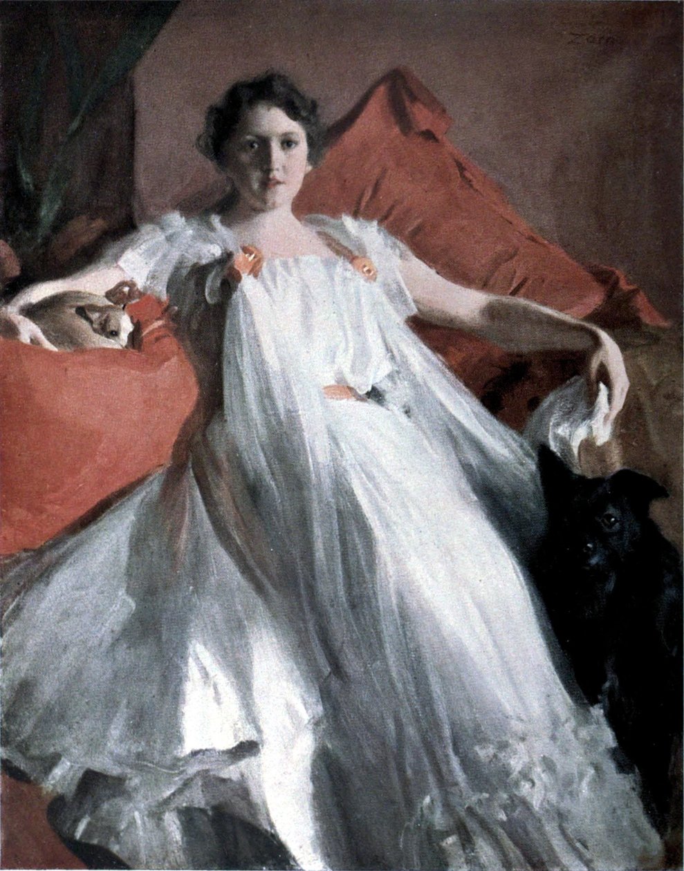 Ashley asszony portréja alkotó: Anders Leonard Zorn