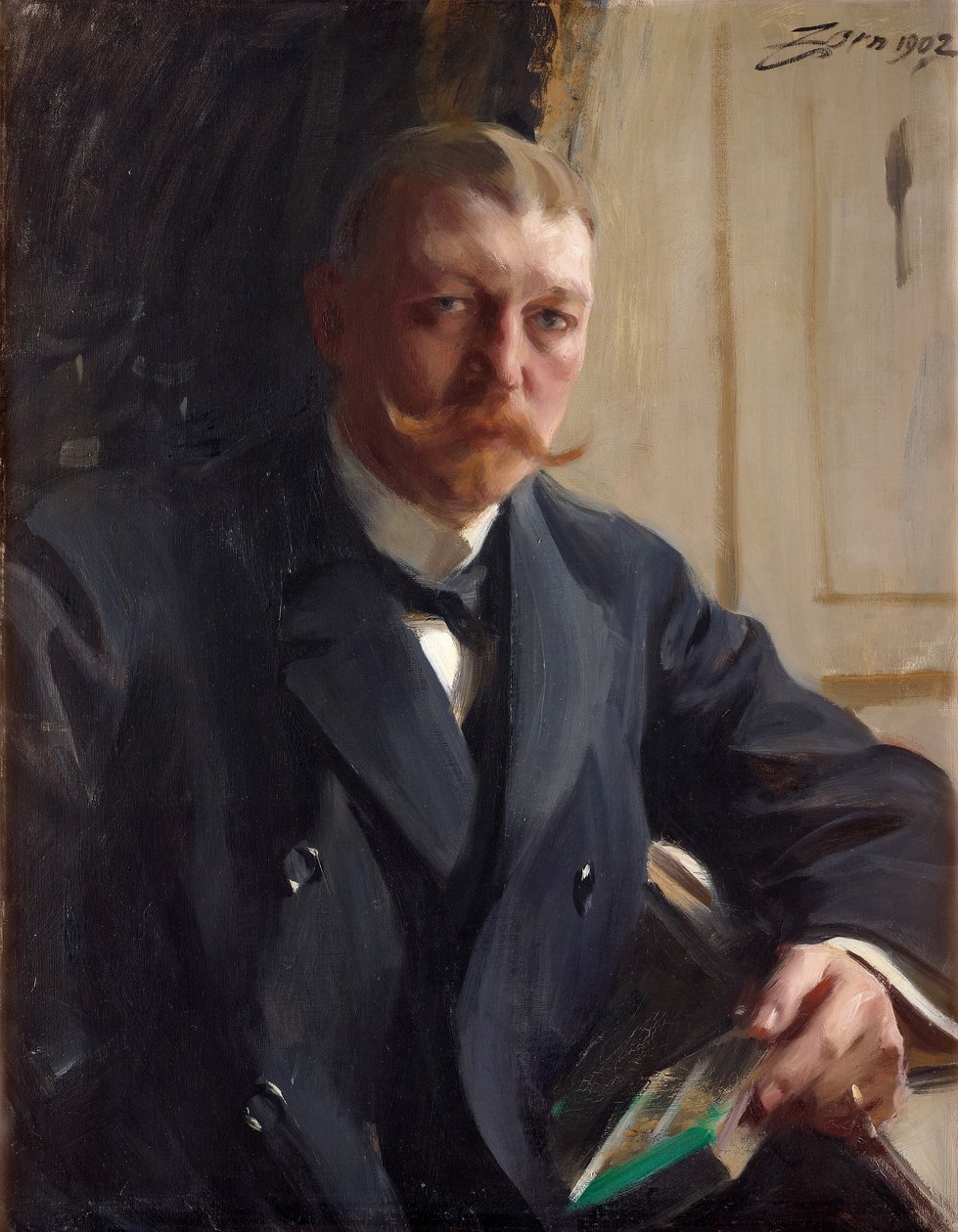 Zorns barátja, a német származású sörfőző és Franz Heiss iparosok portréja alkotó: Anders Leonard Zorn