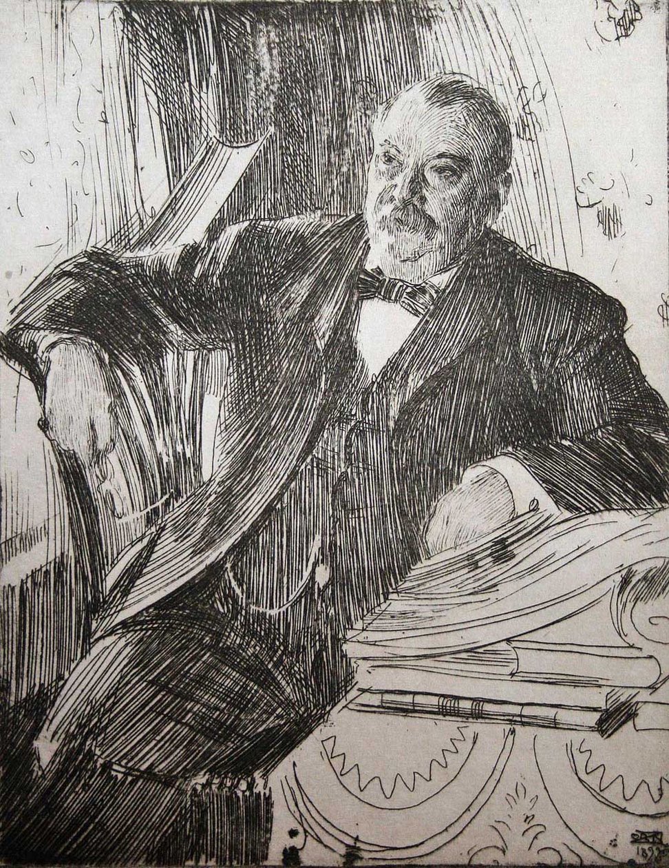 Grover Cleveland elnök alkotó: Anders Leonard Zorn