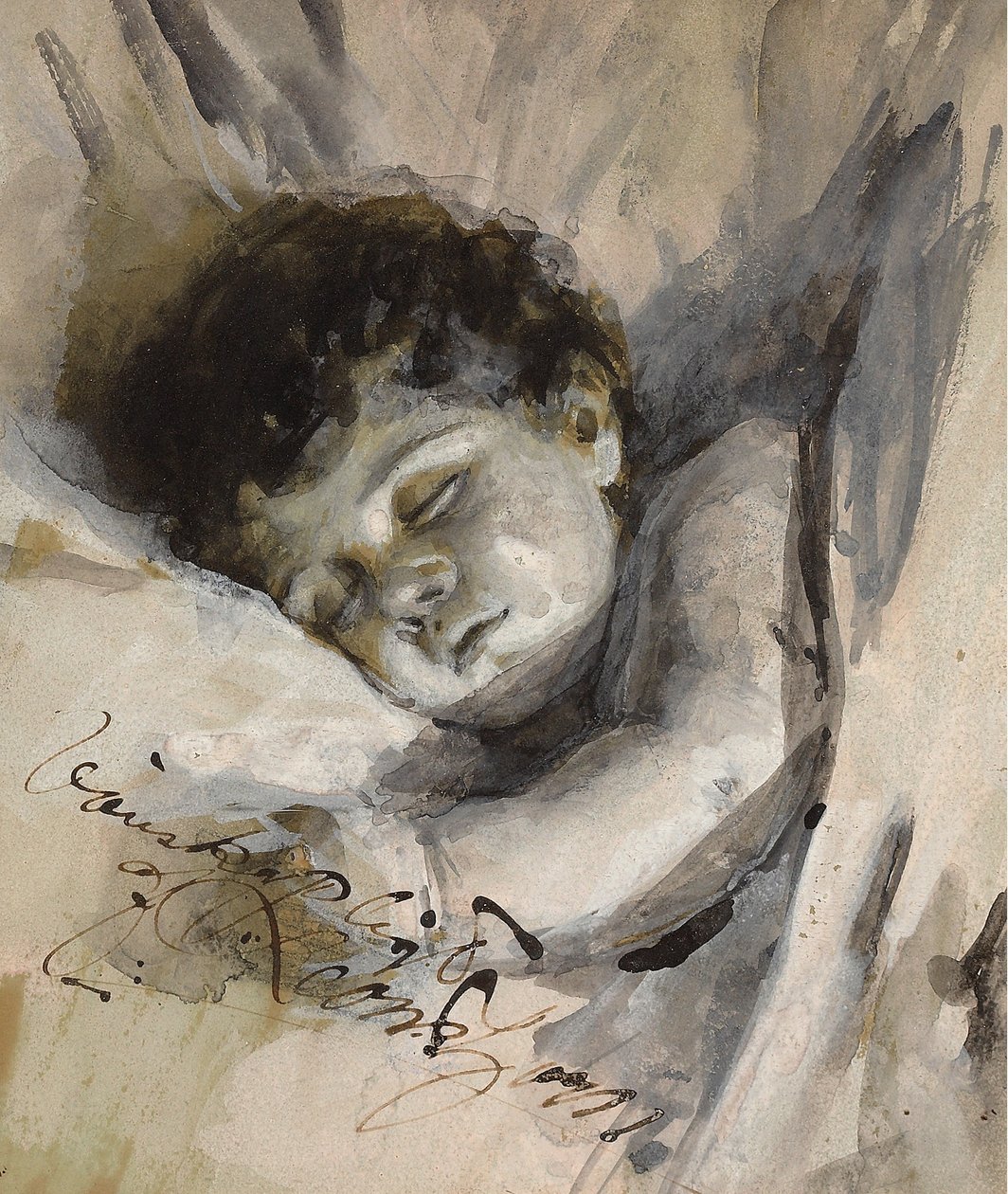 Alvó gyermek alkotó: Anders Leonard Zorn