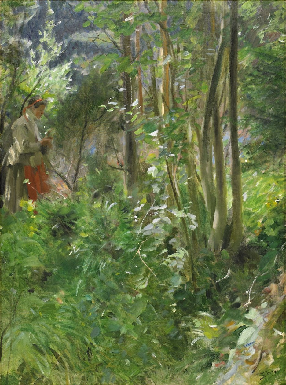 Nap az erdőben alkotó: Anders Leonard Zorn