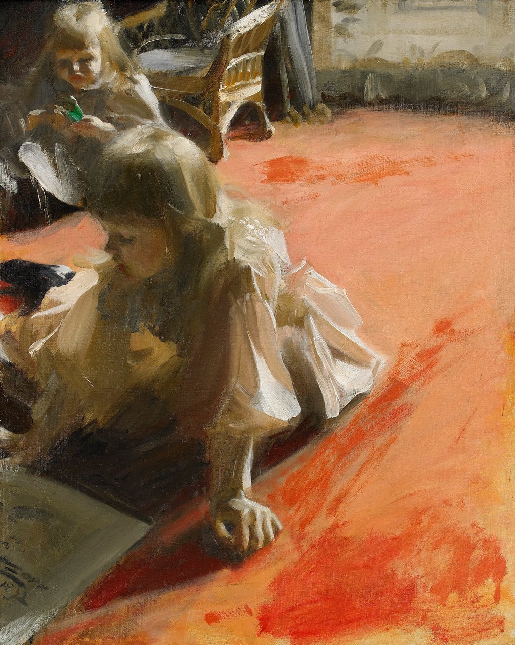 Ramon Subercaseaux lányainak portréja alkotó: Anders Leonard Zorn