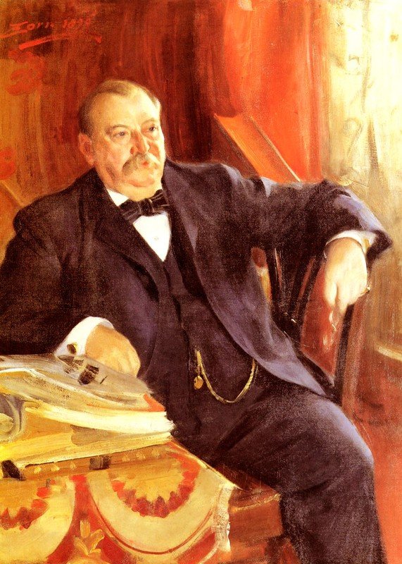 Grover Cleveland elnök alkotó: Anders Leonard Zorn