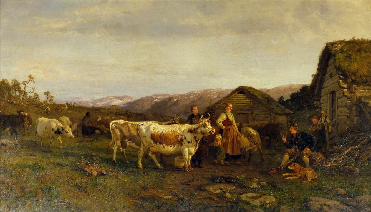 Fejési idő alkotó: Anders Askevold