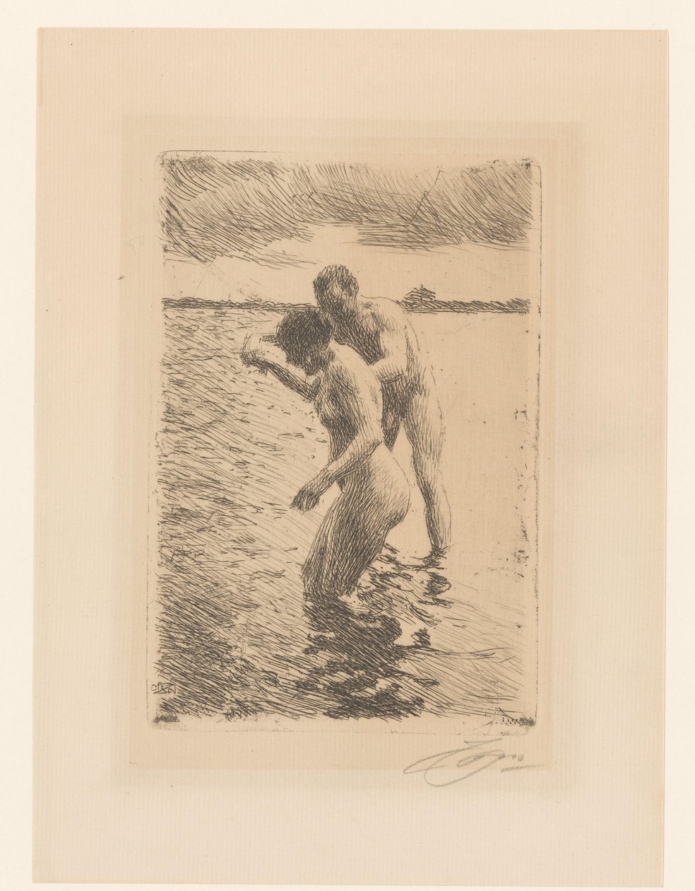 A raktárépület Pilóta – Sok alkotó: Anders Leonard Zorn (signed by artist)