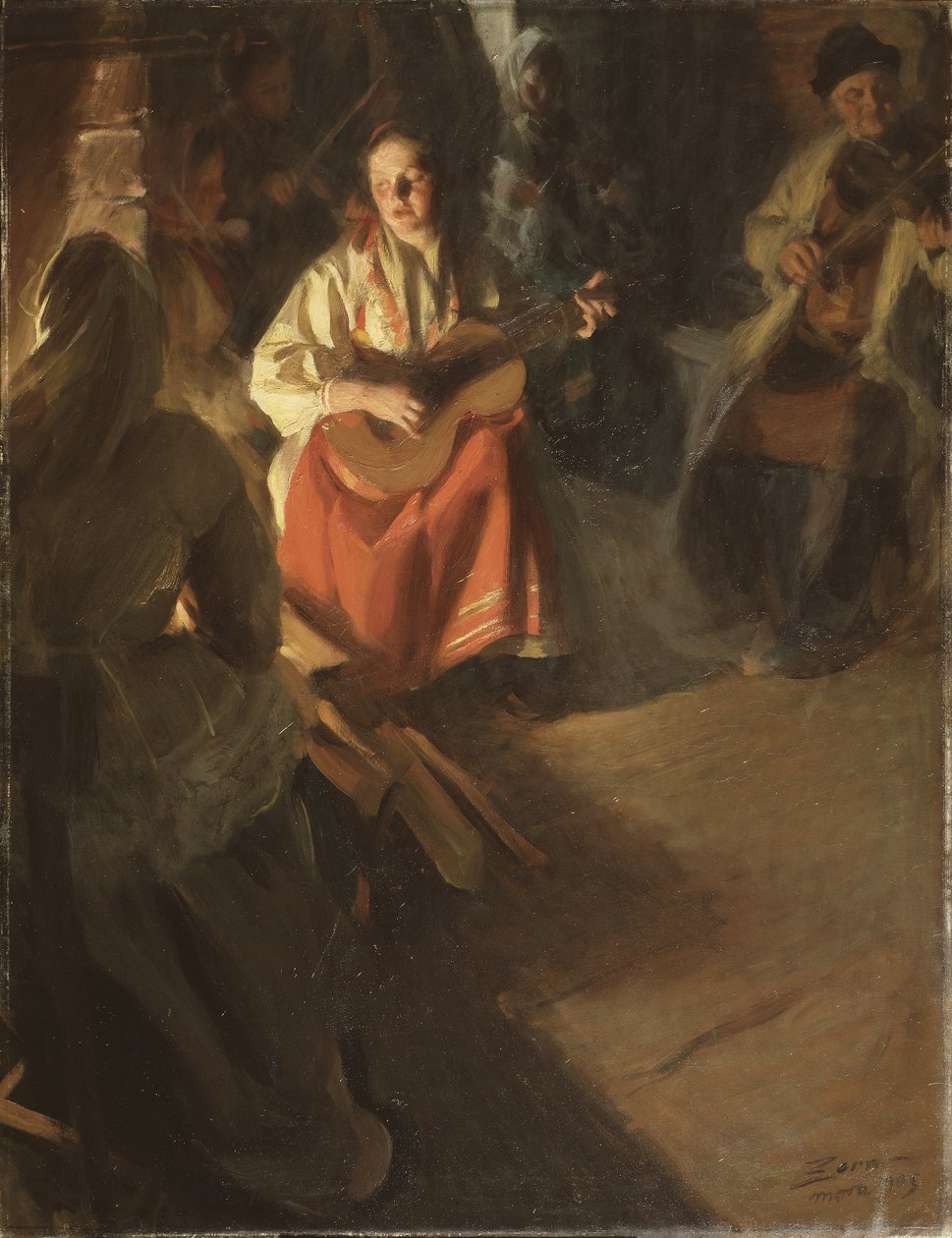 Egy zenész család, 1905 alkotó: Anders Leonard Zorn