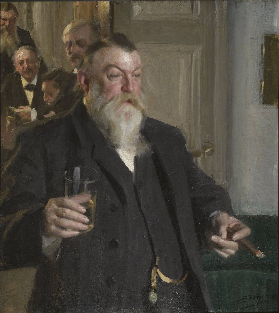 Pirítós az Idun Társaságban alkotó: Anders Leonard Zorn