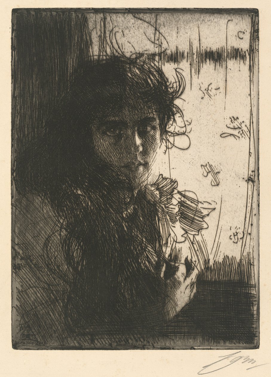 Egy ír lány, 1894. alkotó: Anders Leonard Zorn