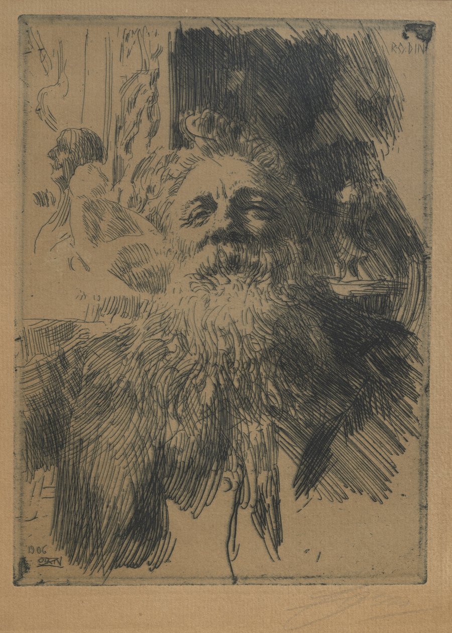 Auguste Rodin alkotó: Anders Leonard Zorn