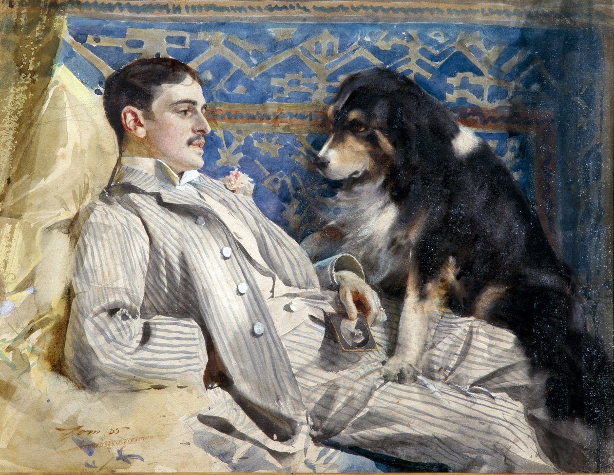 Clarence Barker (meghalt 1896-ban - amerikai zongorista és zeneszerző) - Zorn, Anders Leonard (1860-1920). Akvarell papíron, mérete: 35x46 alkotó: Anders Leonard Zorn
