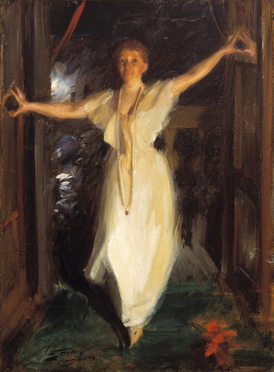 Isabella Stewart Gardner Velencében, 1894 alkotó: Anders Leonard Zorn