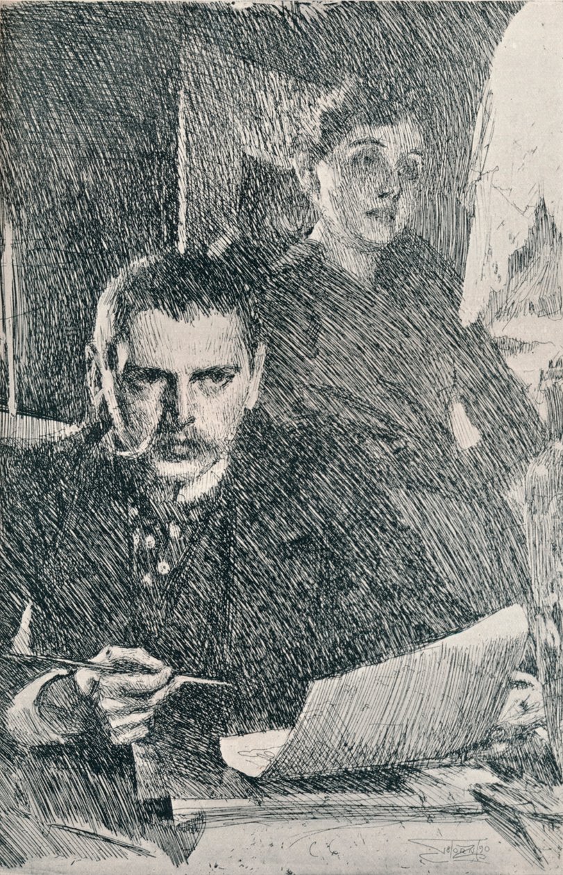 Zorn úr és asszony, 1890. 1898 alkotó: Anders Leonard Zorn