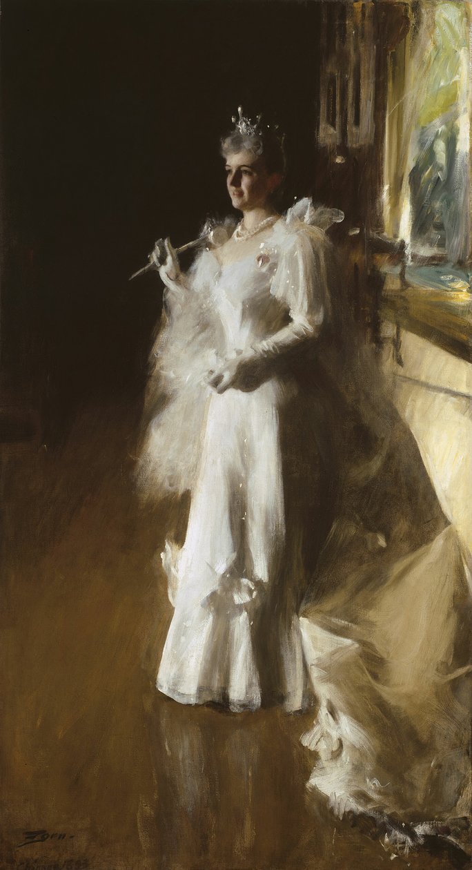 Mrs. Potter Palmer, 1893. alkotó: Anders Leonard Zorn