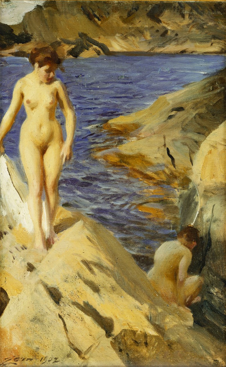 Aktok; Éjszaka, 1902 alkotó: Anders Leonard Zorn