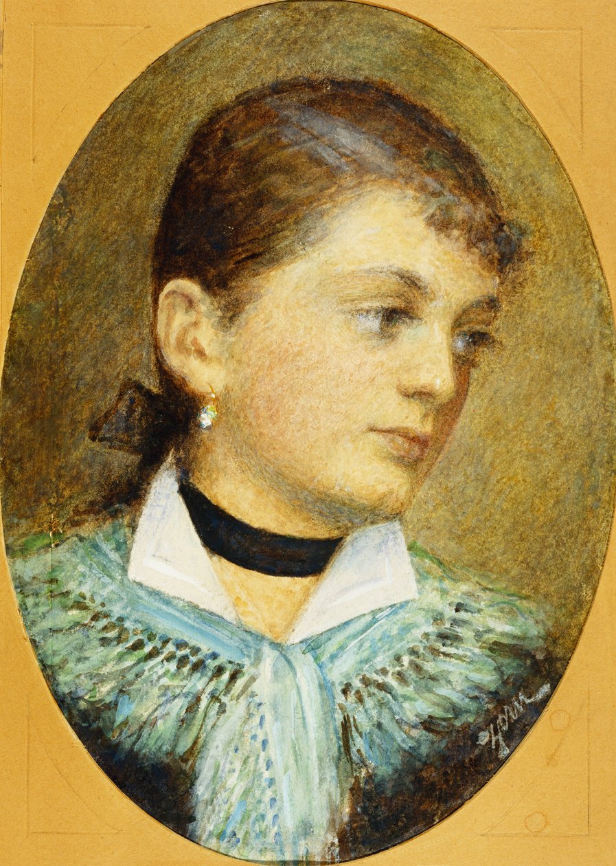 Augusta Holzer portréja, 1879 alkotó: Anders Leonard Zorn