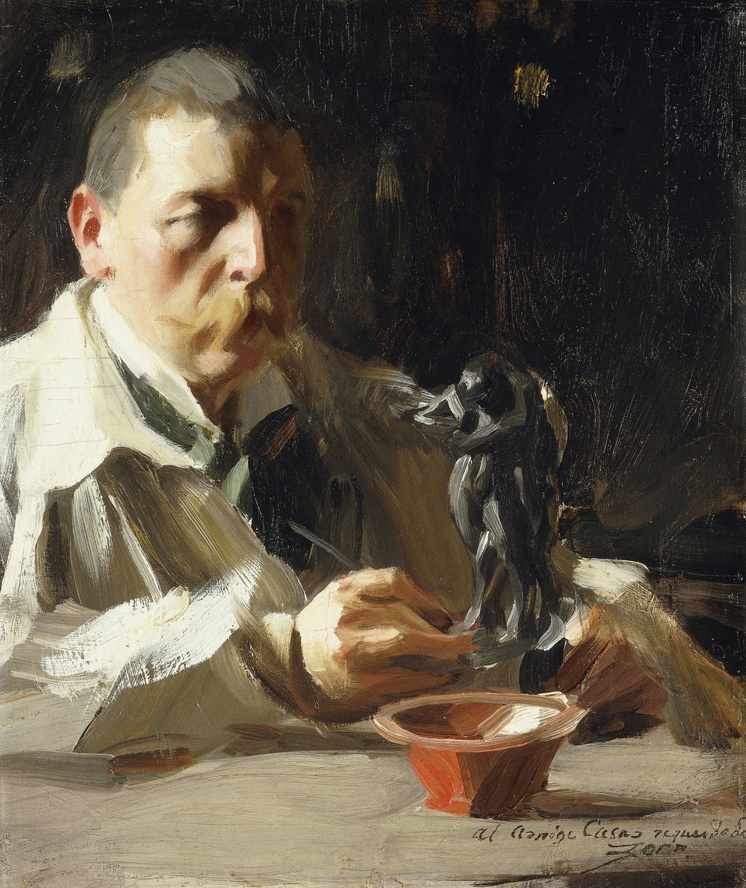 Önarckép Faunnal és Nimfával, 1895 alkotó: Anders Leonard Zorn