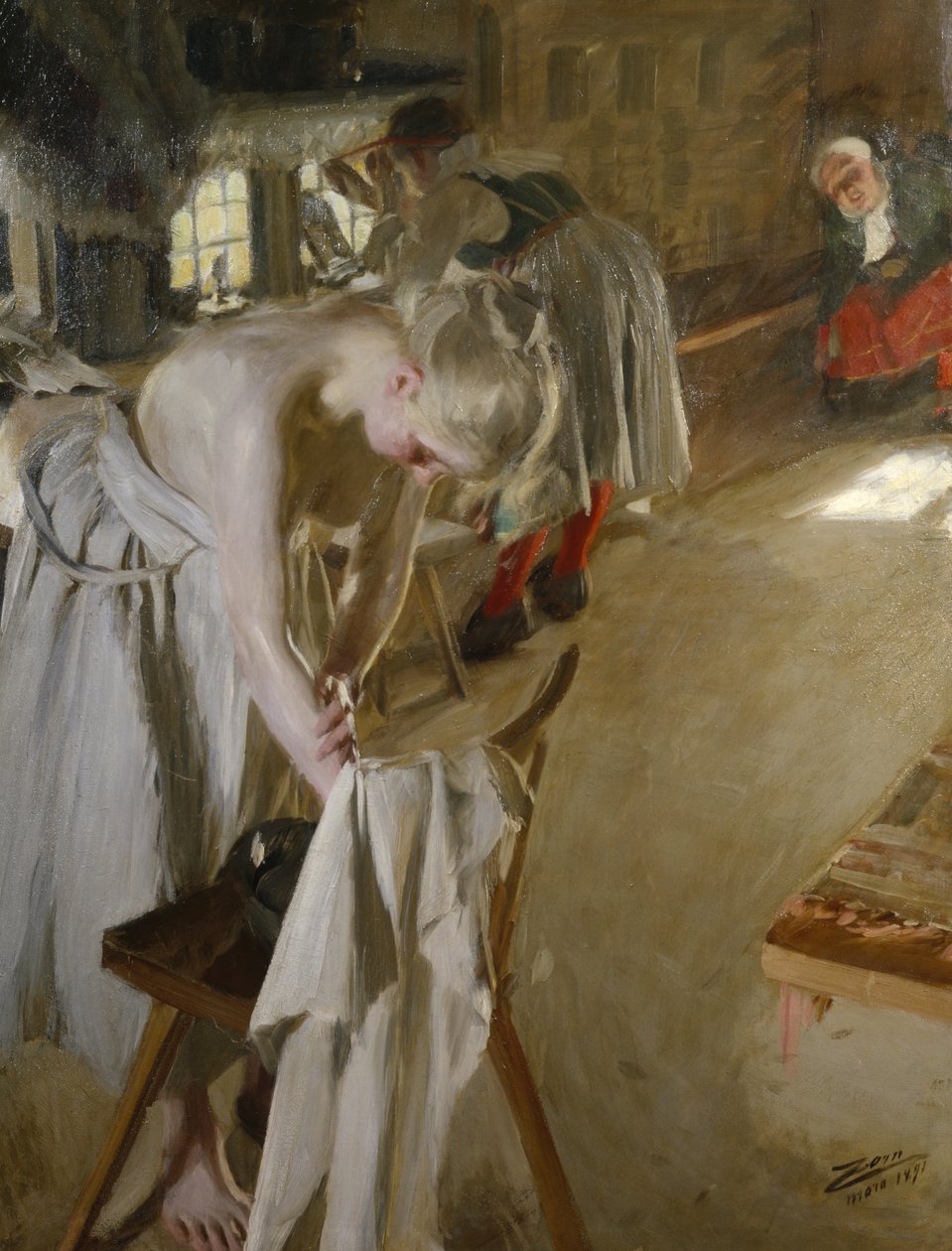 Vasárnap reggel alkotó: Anders Leonard Zorn