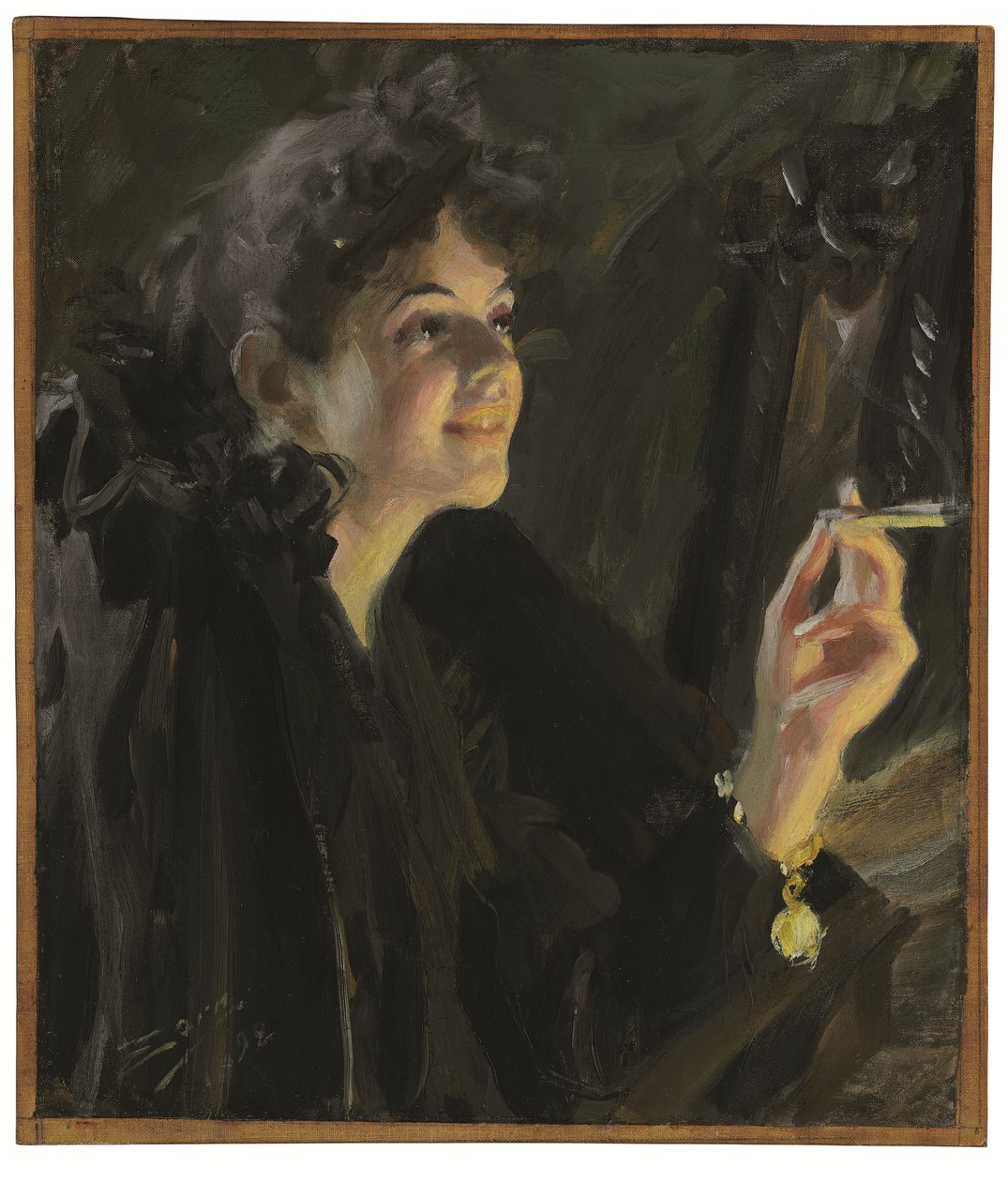 A cigarettás lány alkotó: Anders Leonard Zorn