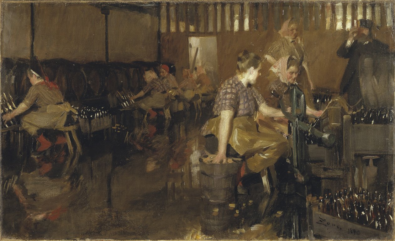 A kis sörfőzde, 1890 alkotó: Anders Leonard Zorn