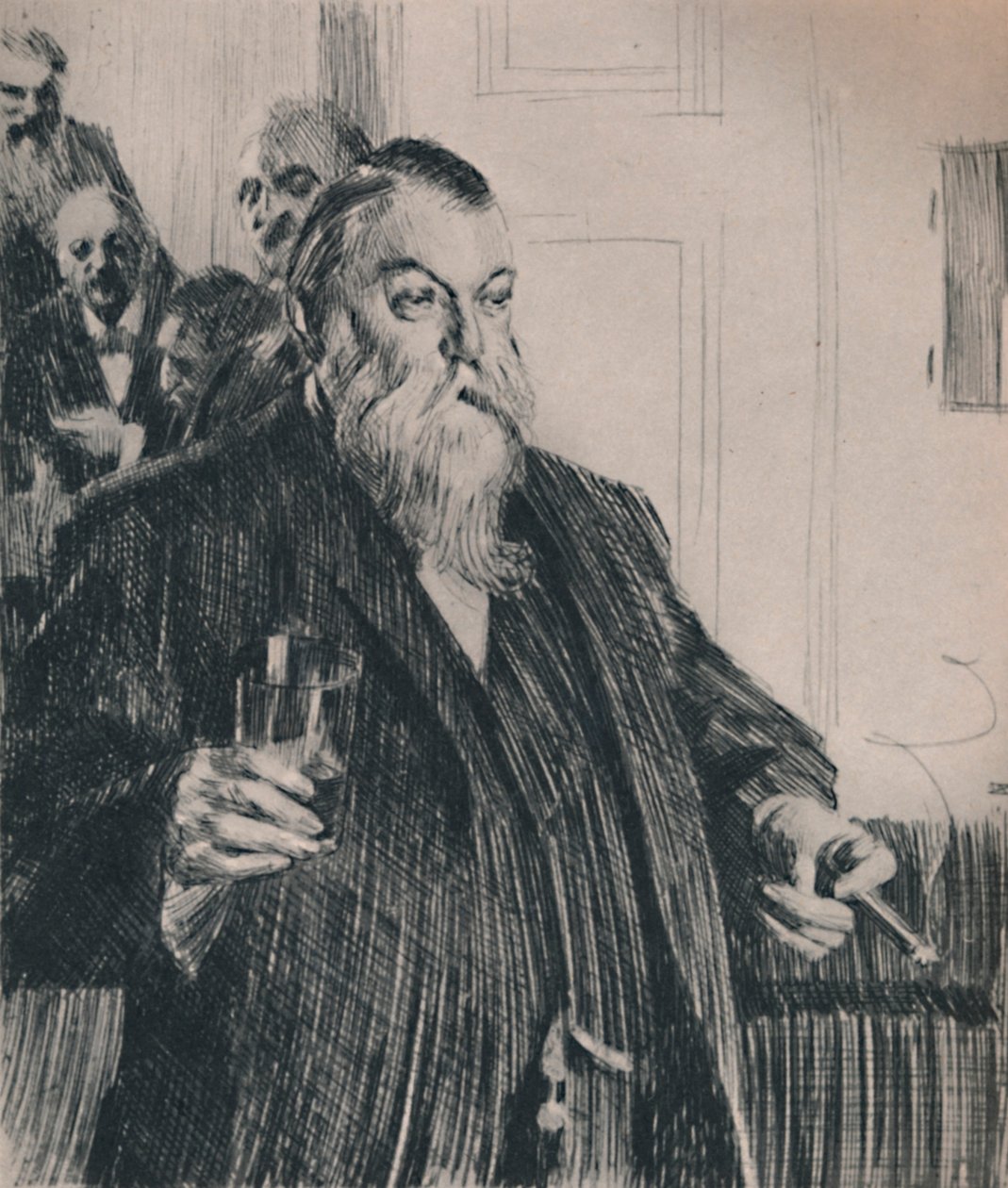A pirítós, 1890-es évek, 1946. alkotó: Anders Leonard Zorn
