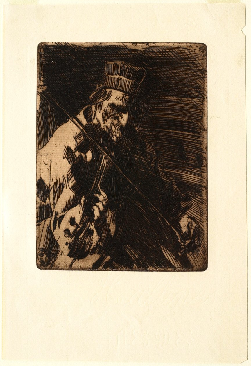 Falusi hegedűs alkotó: Anders Leonard Zorn