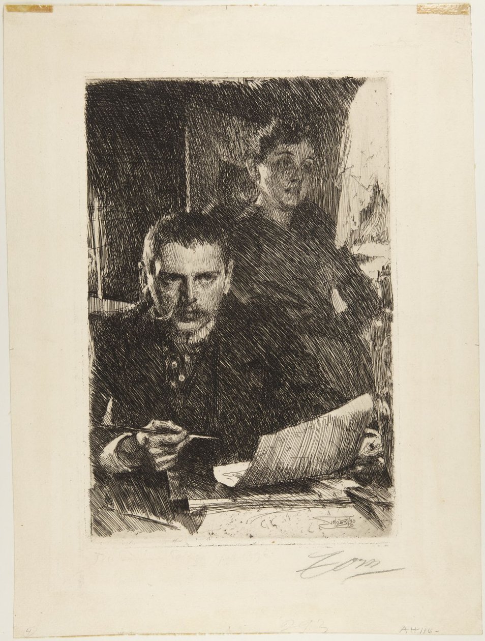 Zorn és a felesége alkotó: Anders Leonard Zorn
