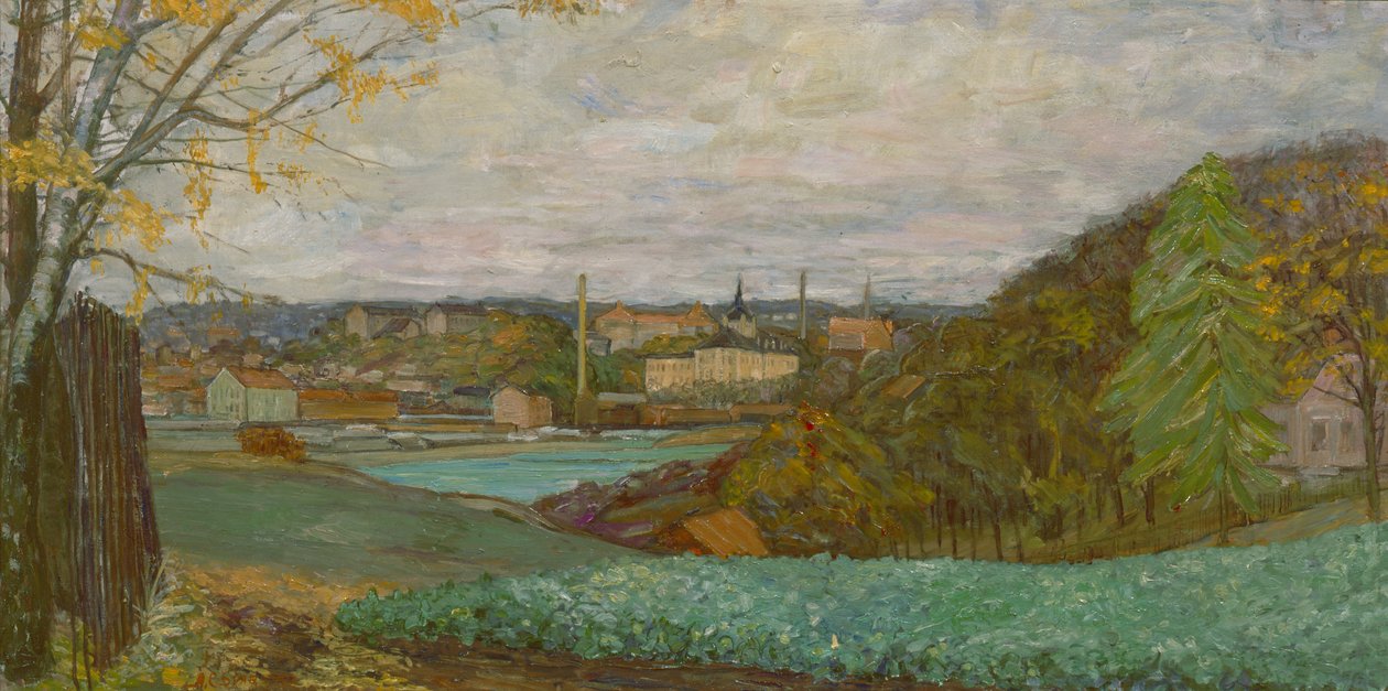Frognerkilen Bygdøyből (olaj, vászon) alkotó: Anders Svarstad