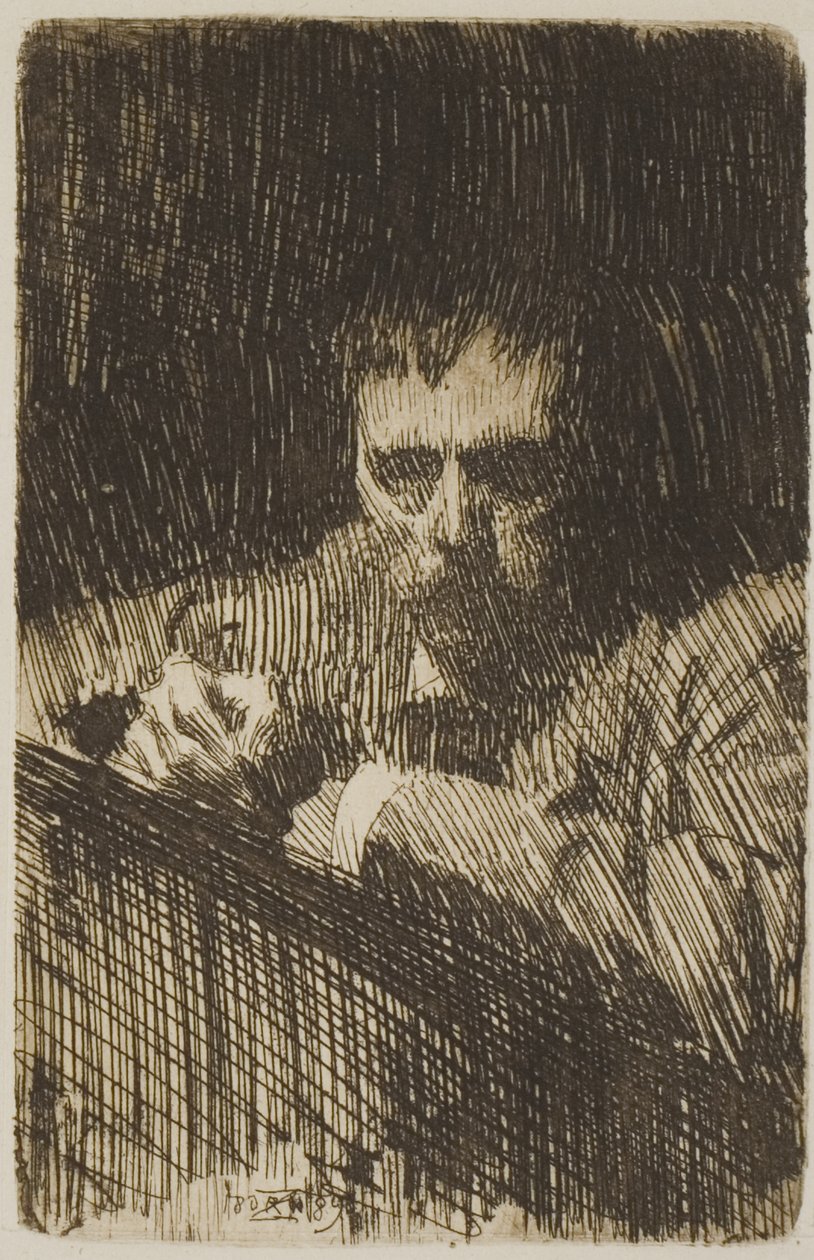 Egy festő-metsző (önarckép) alkotó: Anders Leonard Zorn