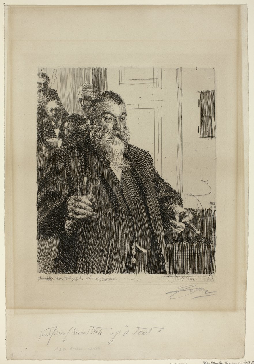 Pirítós II alkotó: Anders Leonard Zorn