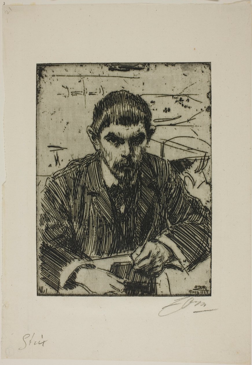 Albert Engström alkotó: Anders Zorn