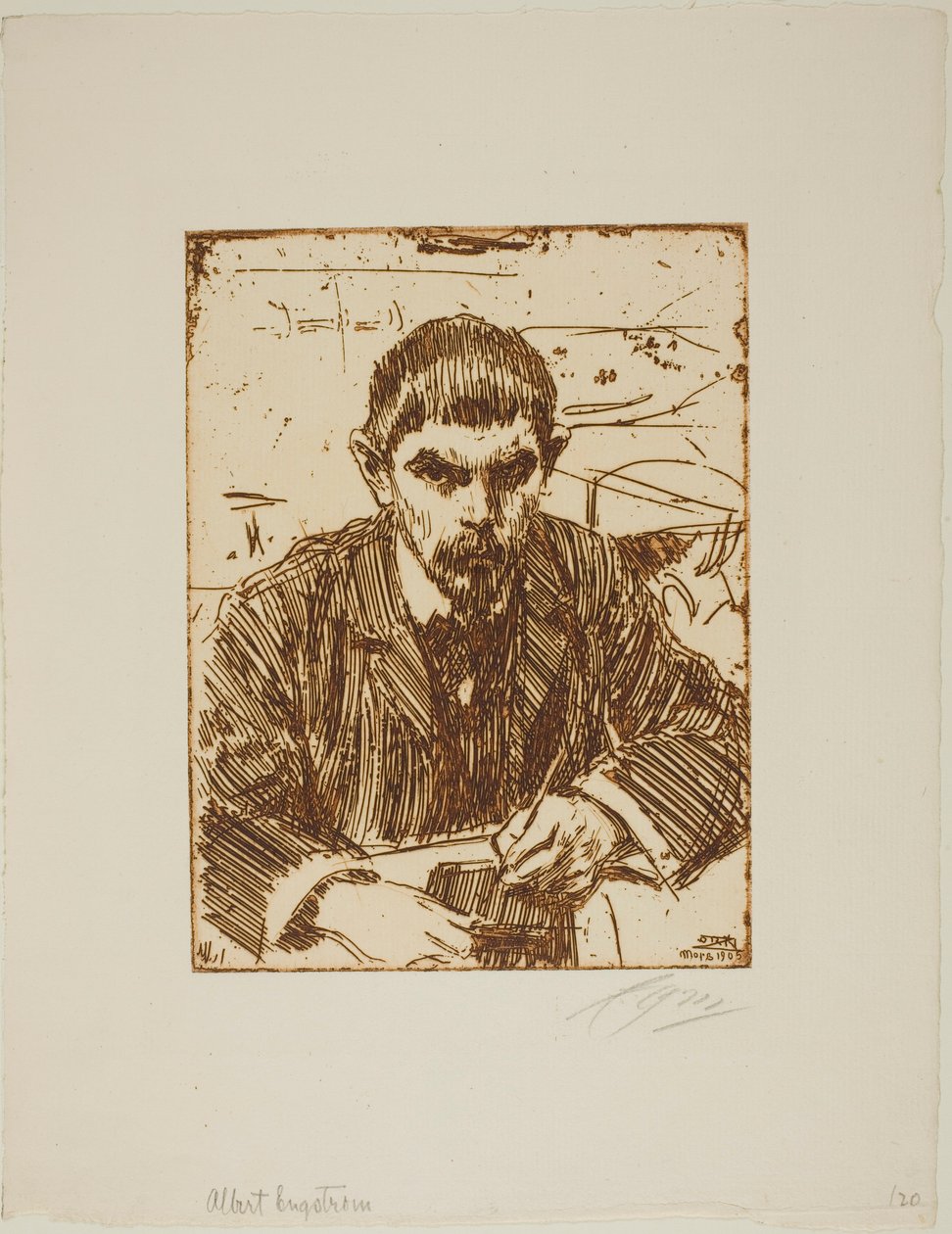 Albert Engström alkotó: Anders Zorn