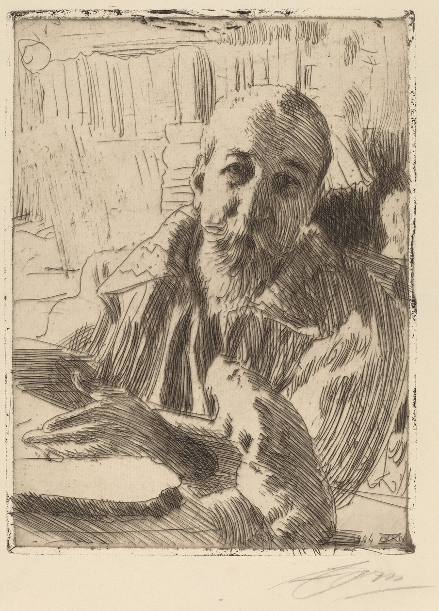 Anatole France alkotó: Anders Leonard Zorn