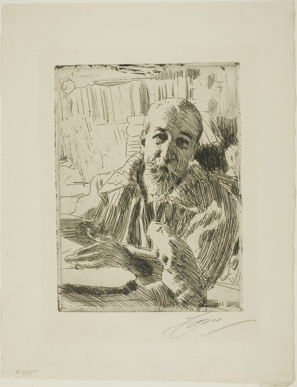 Anatole France alkotó: Anders Leonard Zorn