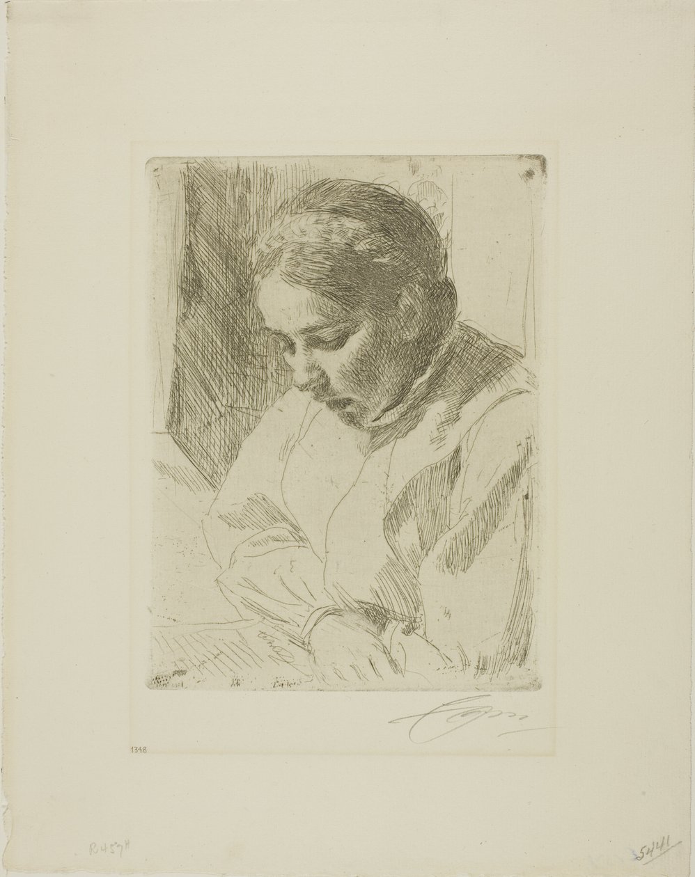 Az Imádságban alkotó: Anders Leonard Zorn