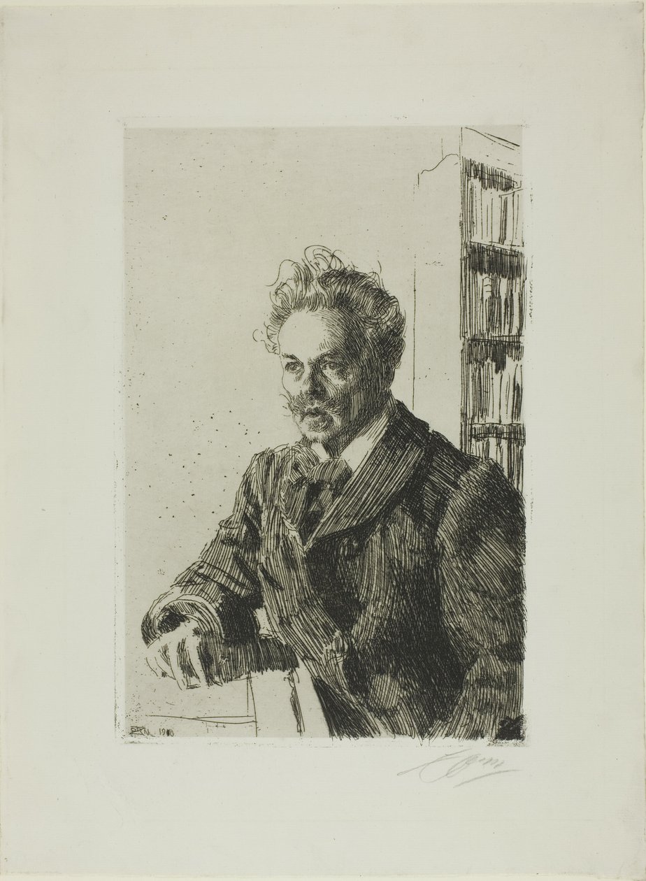 August Strindberg alkotó: Anders Leonard Zorn