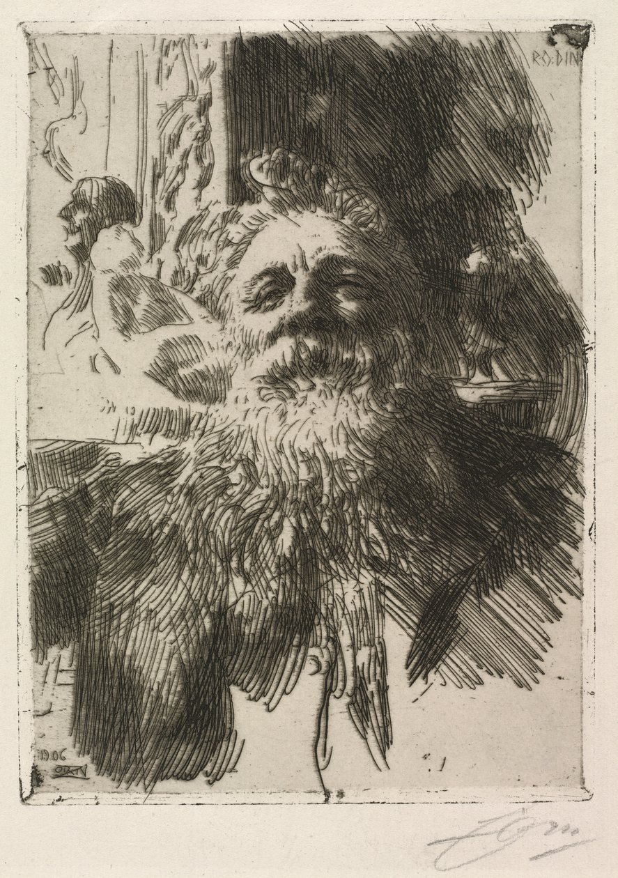 Auguste Rodin alkotó: Anders Leonard Zorn