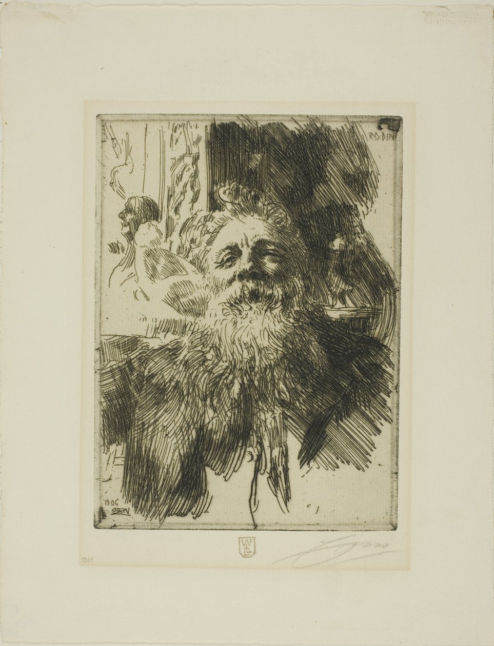 Auguste Rodin alkotó: Anders Leonard Zorn