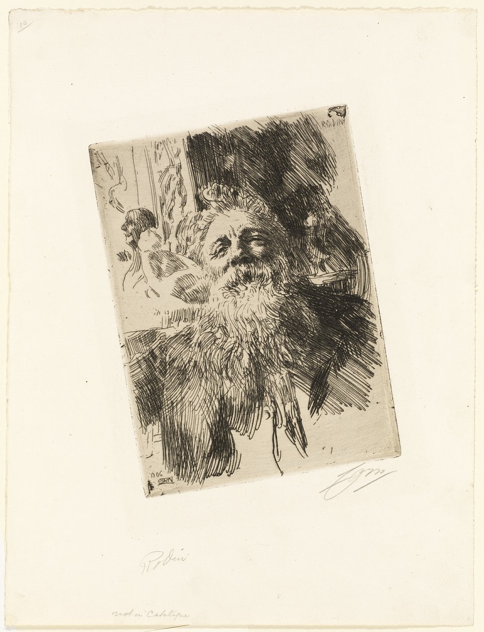 Auguste Rodin alkotó: Anders Leonard Zorn