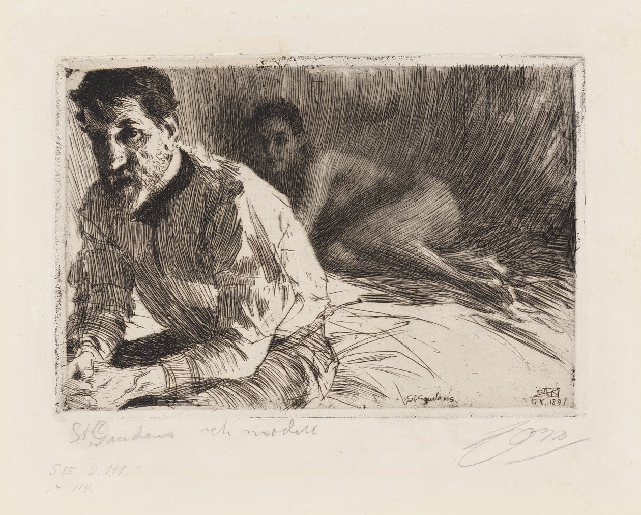 Augustus Saint-Gaudens alkotó: Anders Zorn