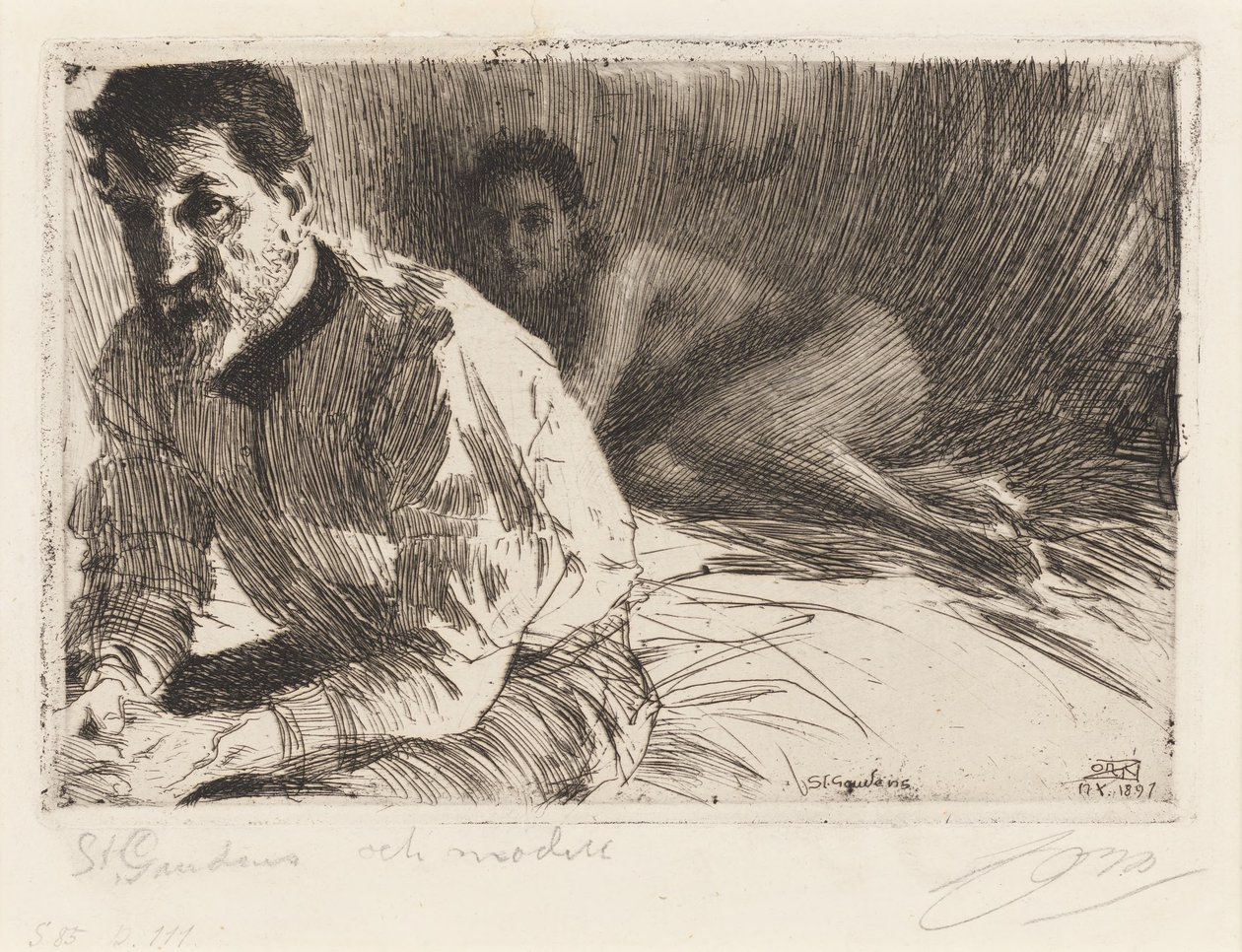 Augustus Saint Gaudens II alkotó: Anders Zorn