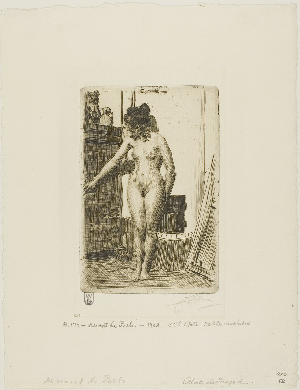 A tűzhely előtt alkotó: Anders Leonard Zorn