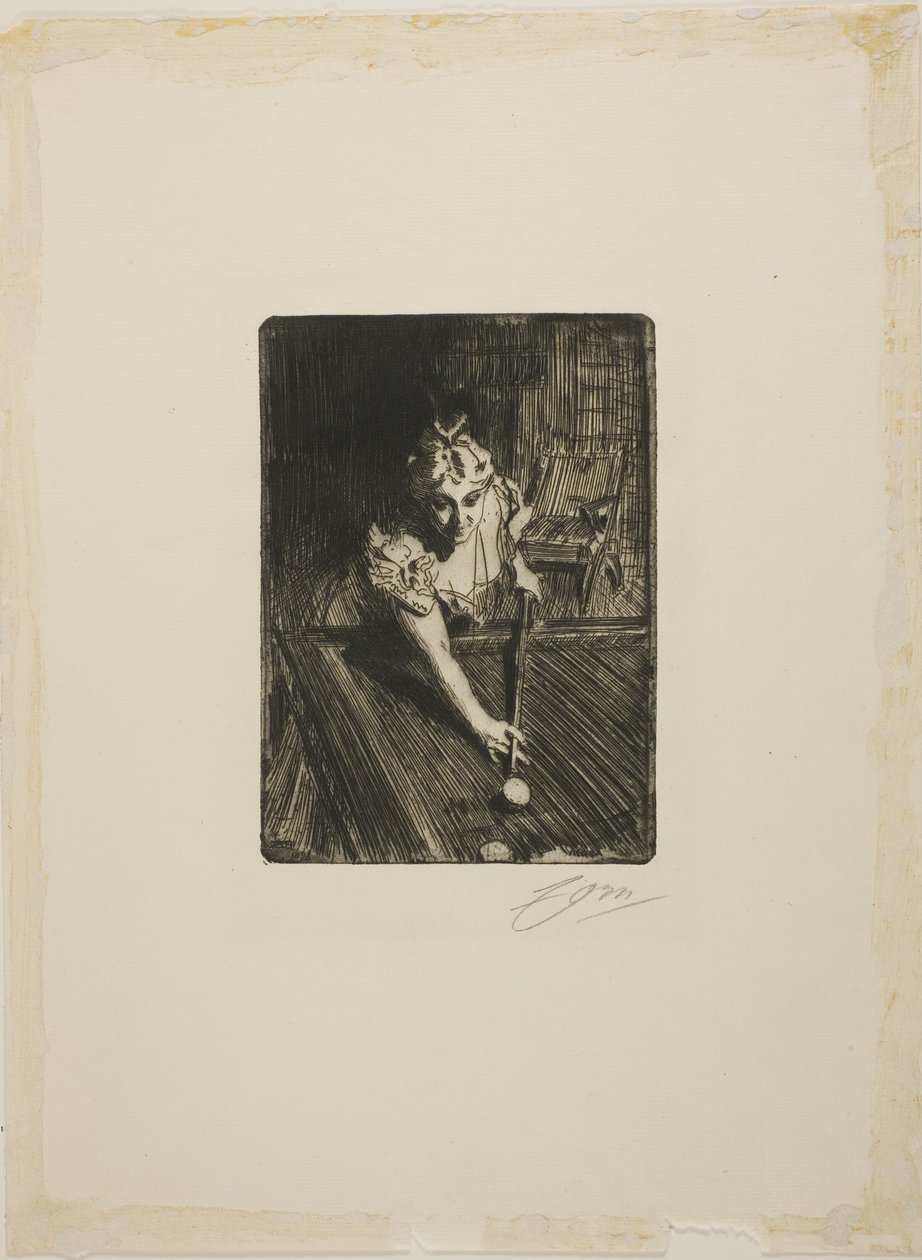 Biliárd alkotó: Anders Leonard Zorn