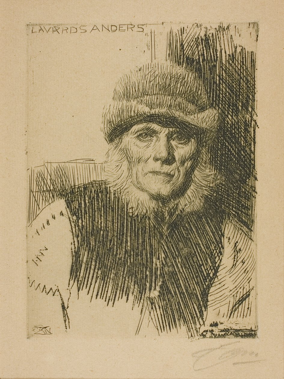 Dalecarli paraszt (Lavards Anders) alkotó: Anders Leonard Zorn