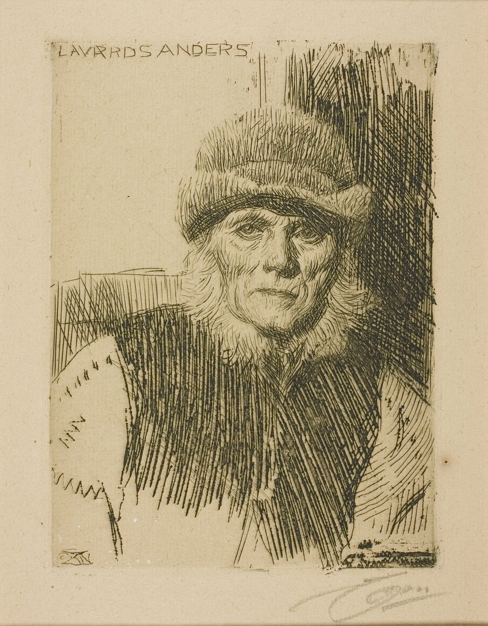 Dalecarli paraszt (Lavards Anders) alkotó: Anders Leonard Zorn
