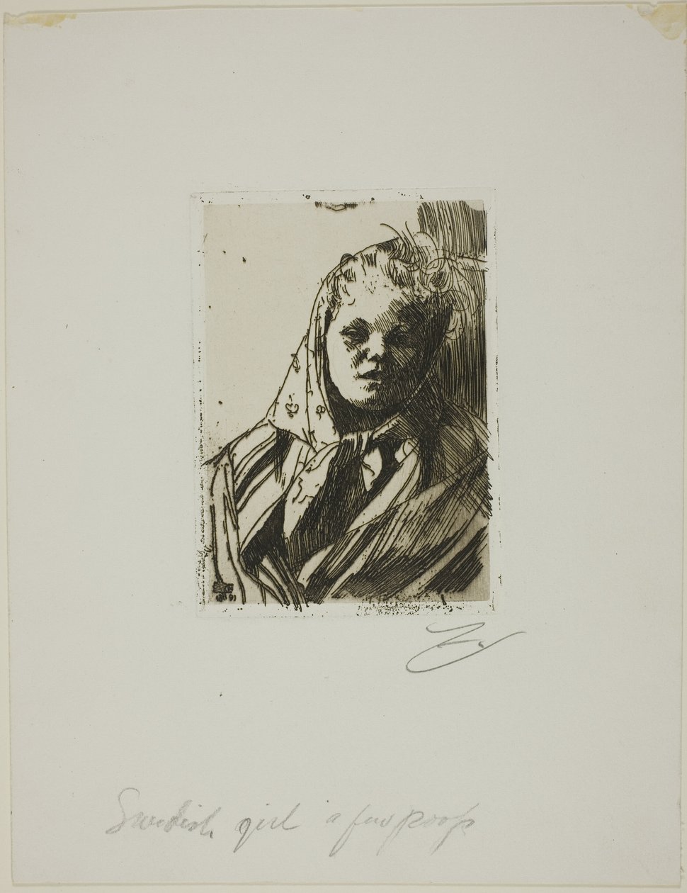 Dalecarli parasztasszony alkotó: Anders Leonard Zorn