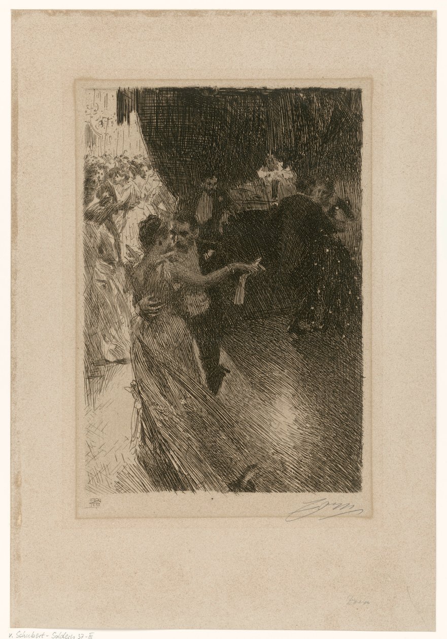 A tánc (A keringő), harmadik állapot alkotó: Anders Zorn