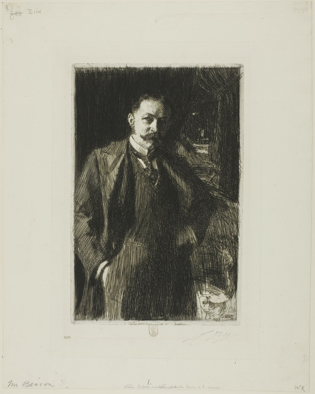 E. R. Bacon alkotó: Anders Leonard Zorn