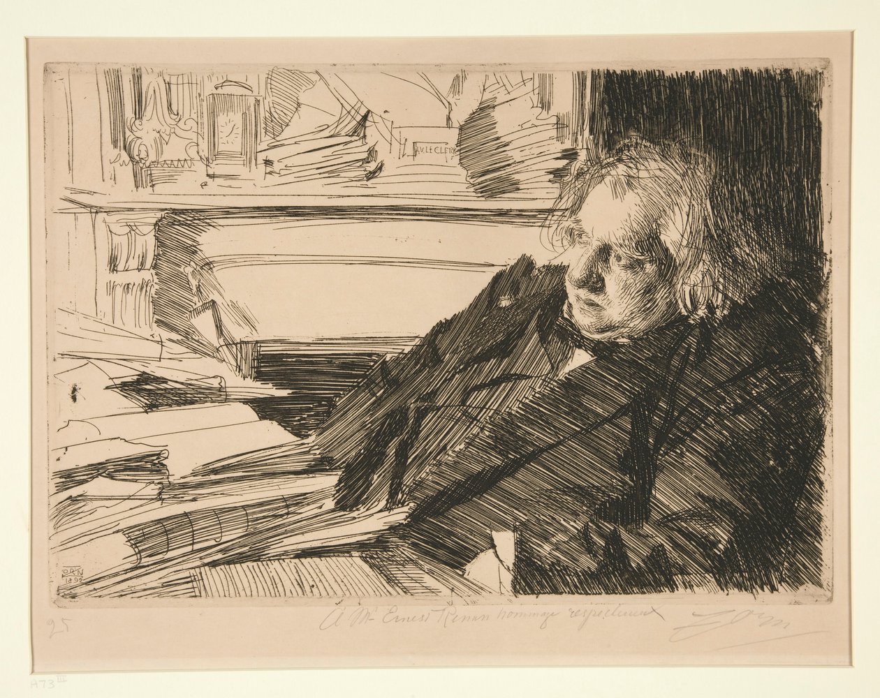 Ernest Renan alkotó: Anders Leonard Zorn